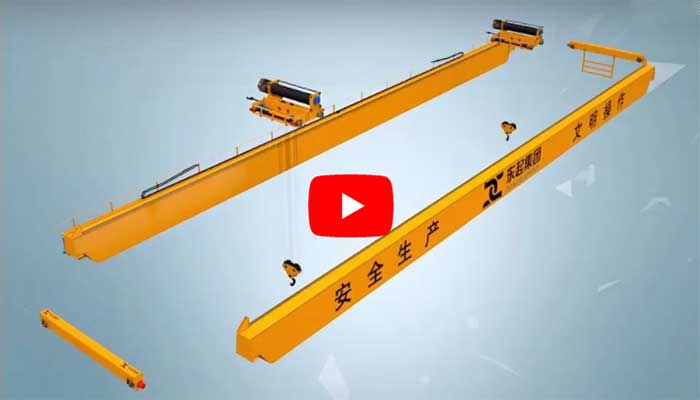 3D Crane Video of Crane Part, Component & Overhead Crane Assembly