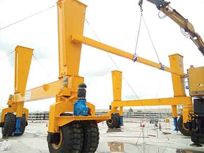 Crane installation of 100 ton rtg crane for sale Singapore