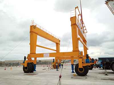 Crane installation of 100 ton rtg crane for sale Singapore