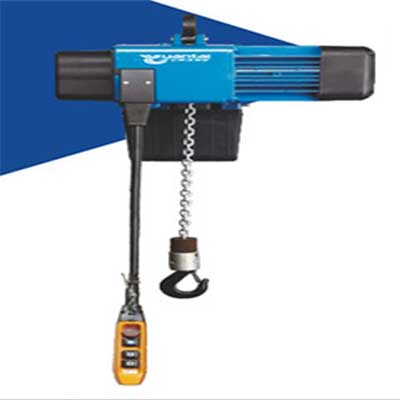 European style electric low headroom chain hoist with suspension hook design 