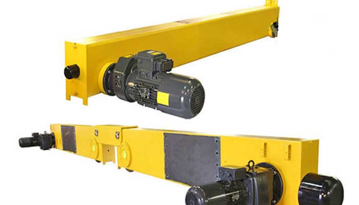 End carriages for modular crane 