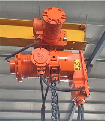 Motorized trolley explosion proof electric chain hoist - explosion proof hoist series 
