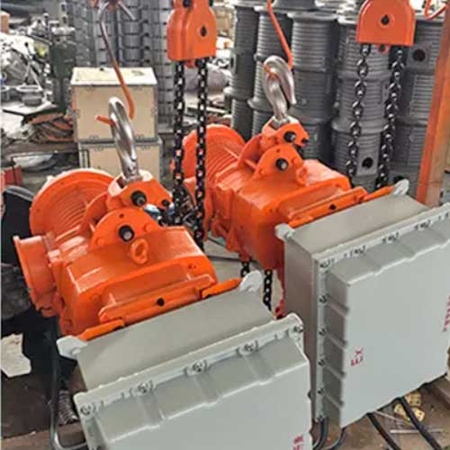 Explosion proof electric chain hoist, safe，spark proof & flame proof up to 35 ton