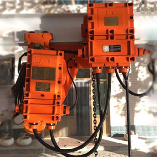 Low headroom explosion proof chain hoist