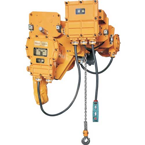 Low headroom explosion proof chain hoist