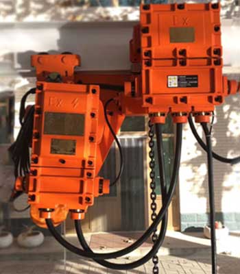 Low headroom explosion proof electric chain hoist - explosion proof hoist series 