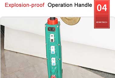 Explosion proof control of explosion proof chain hoist