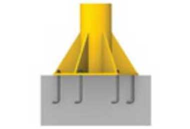 Base-plate mounted cantilever jib crane