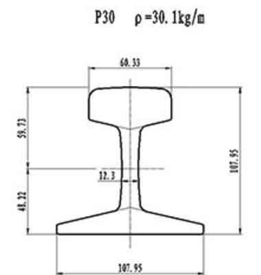 P30 runway beam & rail - Overhead crane rail & gantry crane rail P30 runway beam & rail - Overhead crane rail & gantry crane rail