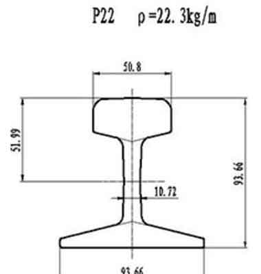P22 runway beam & rail - Overhead crane rail & gantry crane rail P22 runway beam & rail - Overhead crane rail & gantry crane rail