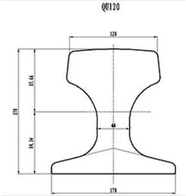 QU120 runway beam & rail - Overhead crane rail & gantry crane rail QU120 runway beam & rail - Overhead crane rail & gantry crane rail