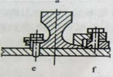 Configuration of crane runway beam & rail installation 