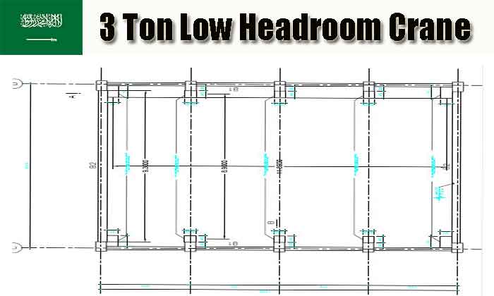 Workshop for low headroom overhead crane 3 ton Workshop for low headroom overhead crane 3 ton for sale Saudi Arabia