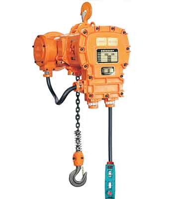 Electric chain block and motorized chain hoist