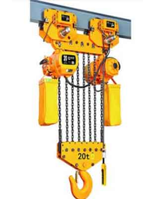 Electric chain block and motorized chain hoist