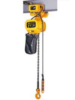 Electric chain block and motorized chain hoist