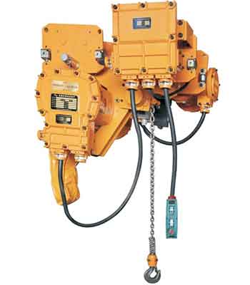 Electric chain block and motorized chain hoist