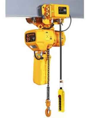 Electric chain block and motorized chain hoist