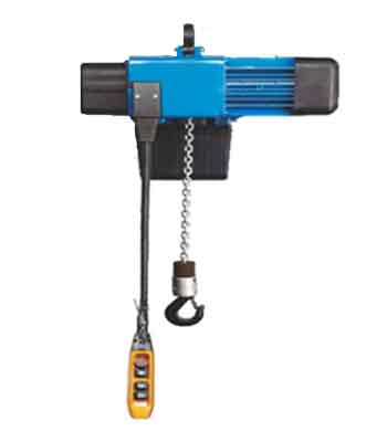Electric chain block and motorized chain hoist with hook mounted design