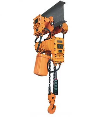 Electric chain block and motorized chain hoist