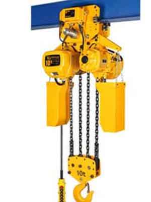 Electric chain block and motorized chain hoist