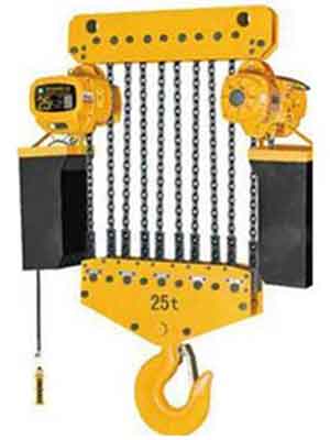 Electric chain block and motorized chain hoist