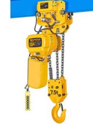 Electric chain block and motorized chain hoist