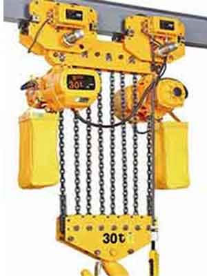 Electric chain block and motorized chain hoist