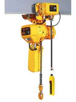 Electric chain block and motorized chain hoist