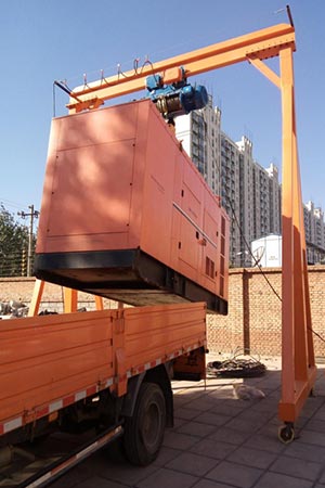 Wire Rope Hoist Portable Gantry on Wheels Wire Rope Hoist Portable Gantry on Wheels