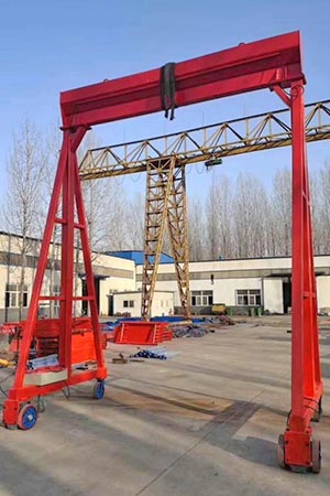 Manual travelling portable gantry crane  Manual travelling portable gantry crane