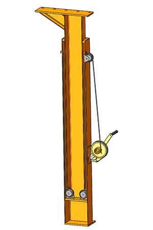 Hand winch mobile a frame gantry crane Hand winch mobile a frame gantry crane