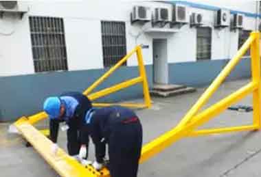 Hand winch mobile a frame gantry crane Hand winch mobile a frame gantry crane