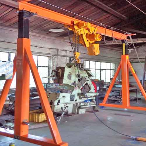 Hand Turbine Adjustable Height Movable Gantry Crane 1Ton, 2 Ton, 3 Ton, 5 Ton