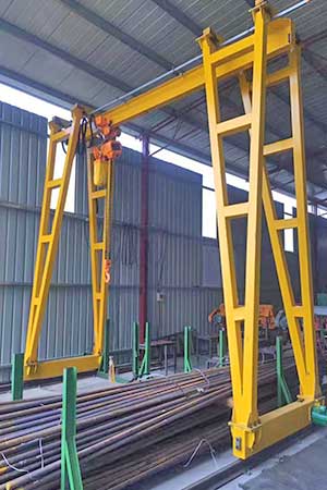 Rail travelling I beam gantry crane