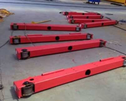 EOT cranes end carriages for Serbia plastic injection workshop