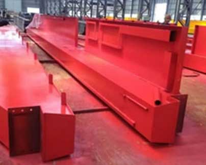 EOT cranes main girder for Serbia plastic injection workshop