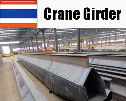 Main girder for single girder eot crane for Thailand valve plant 