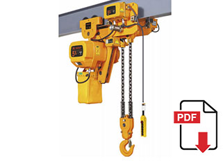 Electric chain hoist pdf