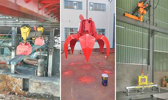 Magnetic Lifter, Grab Bucket & Vaccum Lifter - Below Hook Devices