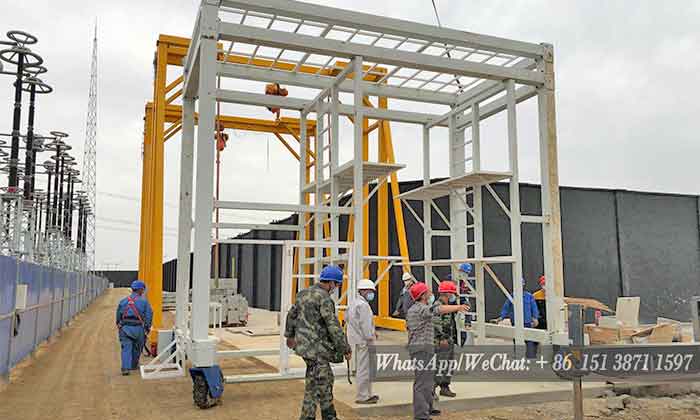 5 Ton Portable Gantry Cranes for Hoisting 18 M Long Pipelines 