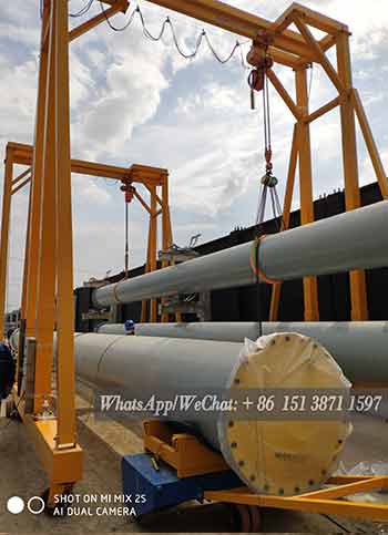 5 ton portable gantry cranes for 18 M long pipeline installation