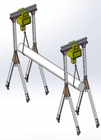 aluminum gantry crane drawing  aluminum gantry crane drawing