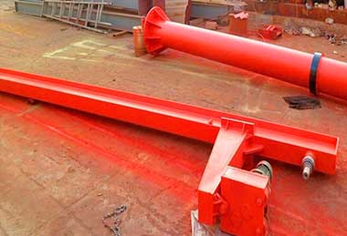 I beam cantilver design for moveable jib crane 