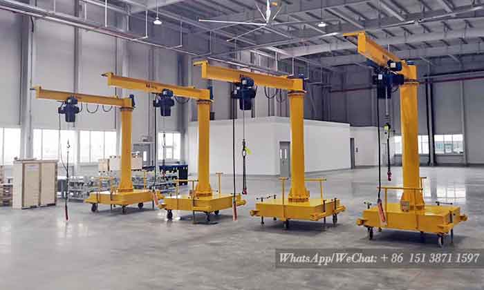 Movable jib crane