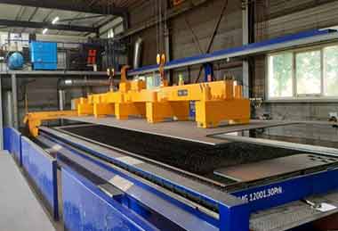 Electro Permanent Magnetic Lifting Beam with Battery Supply for Single Steel Plate