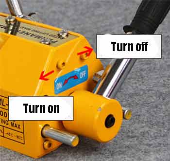 Easy control of permanent lifting magnet