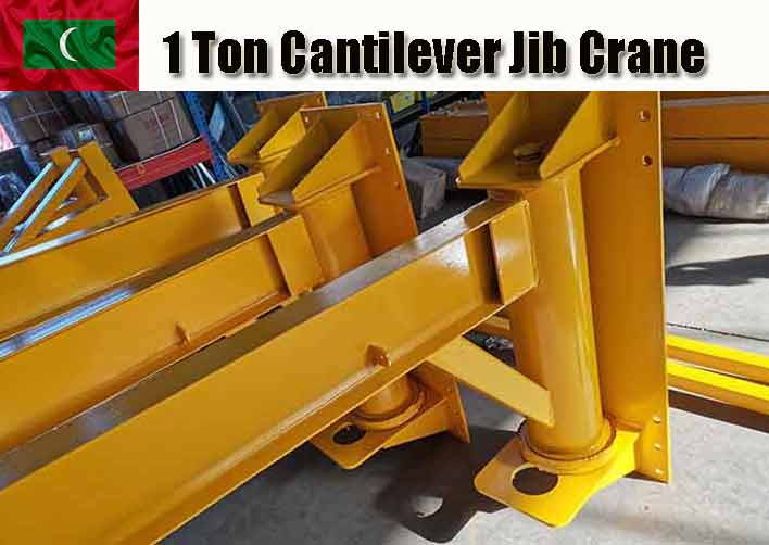 I beam cantilever design - 1 ton wall bracket cantilever jib crane with low headroom design 