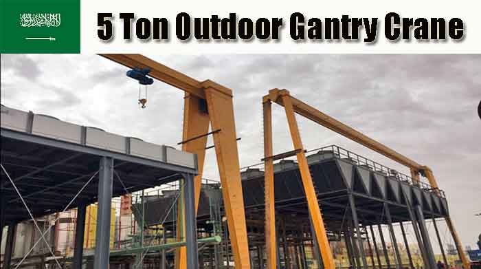 5 Ton Outdoor Crane Installed in Electricity Factory Saudi Arabia