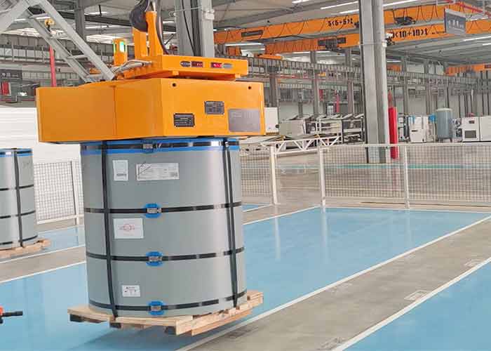 magnetic overhead crane for steel coil hanlding  magnetic overhead crane for steel coil hanlding